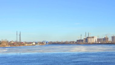 Neva Nehri manzaralı, St. Petersburg..