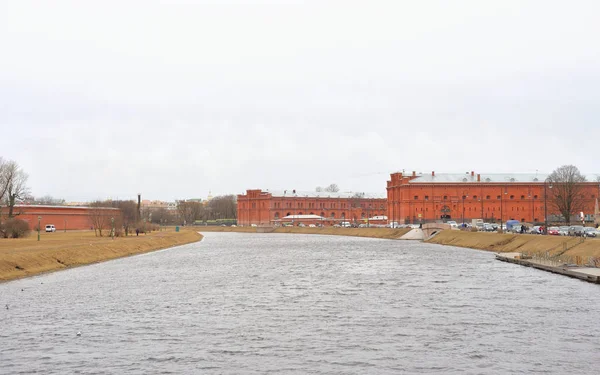 River Kronverksky Strait at spring day. — Stock Photo, Image