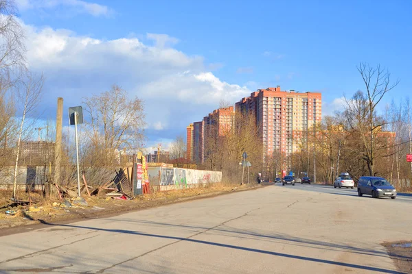 Sovetskaya street v obci Ust Slav. — Stock fotografie