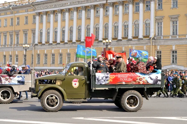 Vítězství parade v st.petersburg. — Stock fotografie