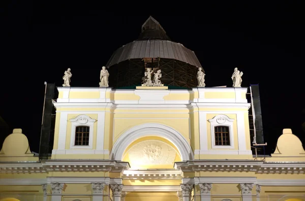 Basílica de Santa Catarina de Alexandria à noite . — Fotografia de Stock