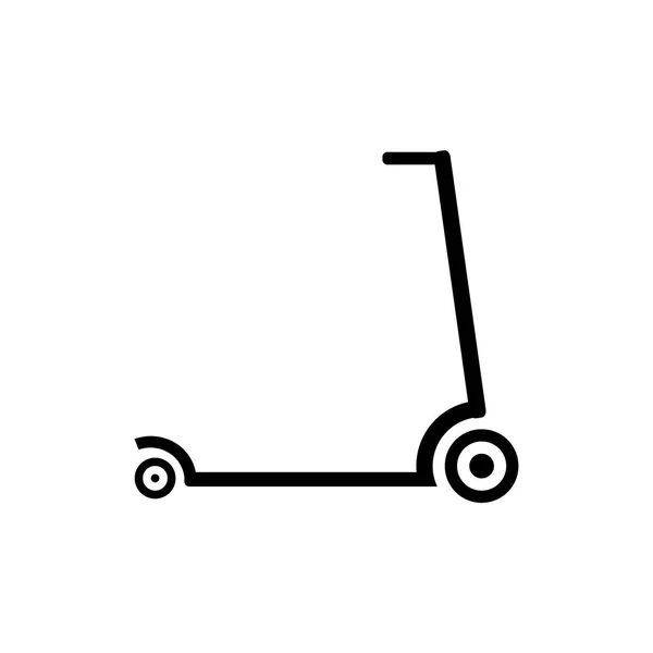Значок кик-скутера . — стоковый вектор
