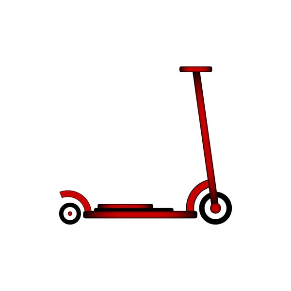 Kick scooter ikonen. — Stock vektor