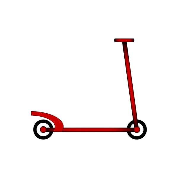 Icono de patada scooter . — Vector de stock