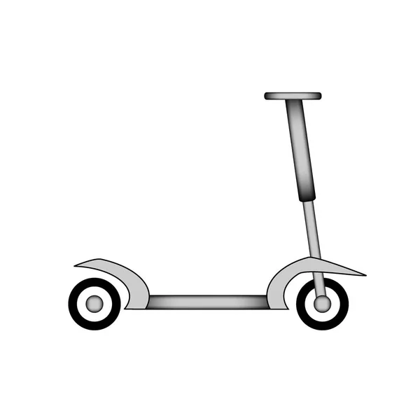 Tekme scooter simgesi. — Stok Vektör