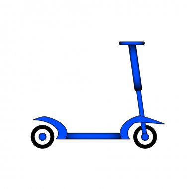 Tekme scooter simgesi.