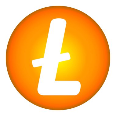 Litecoin kutsal kişilerin resmi üstünde beyaz.