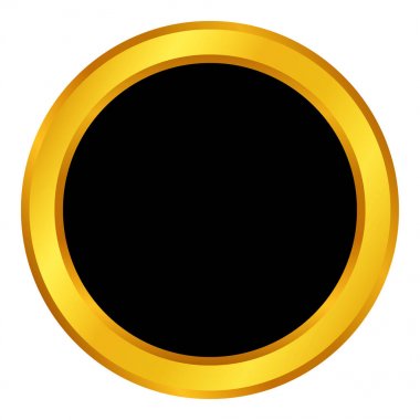 Altın boş düğme.