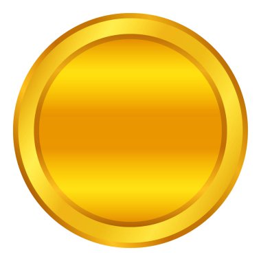 Altın boş düğme.