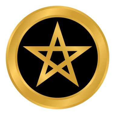 Beyaz Pentagram düğmesini.