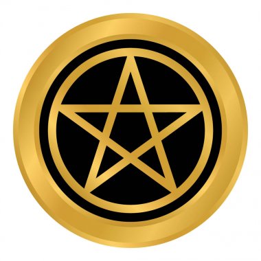 Beyaz Pentagram düğmesini.