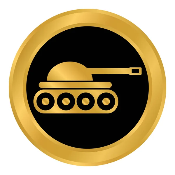 Bouton Panzer blanc . — Image vectorielle