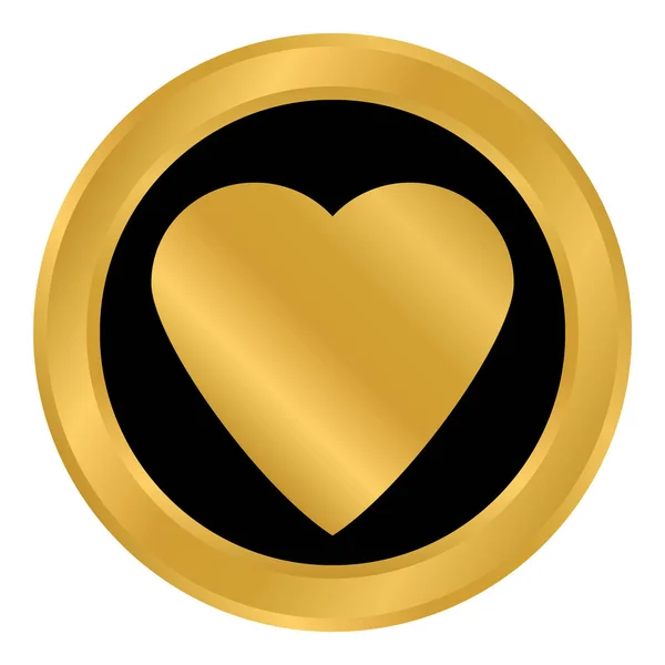 Love sign button. — Stock Vector