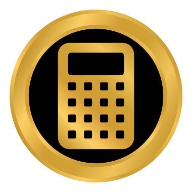 Beyaz butonuna hesap makinesi.