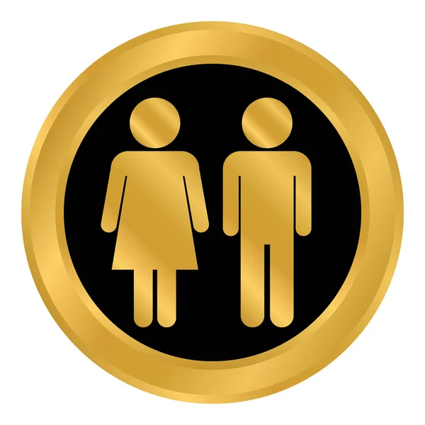 Male and female button. — Stock Vector