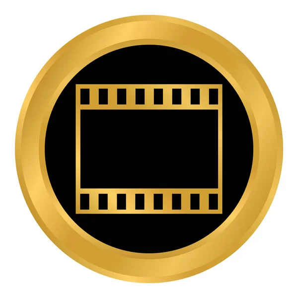 Film strip button. — Stock Vector