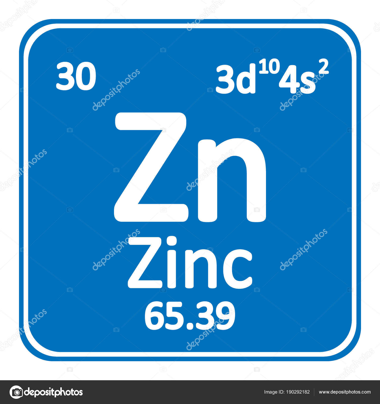tabla periodica elemento zinc el icono sobre fondo blanco ilustracin de vector vector de konstsem - Tabla Periodica Elemento Zinc tabla periodica elemento zinc el icono sobre fondo blanco ilustracin de vector vector de konstsem - Tabla Periodica Elemento Zinc
