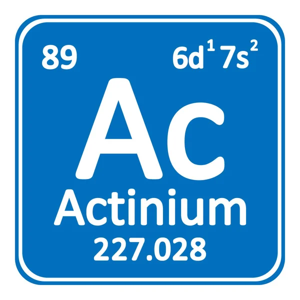 표 요소 악티늄 아이콘. — 스톡 벡터