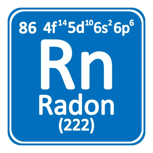 Periodic table elementu radonu ikona. — Wektor stockowy