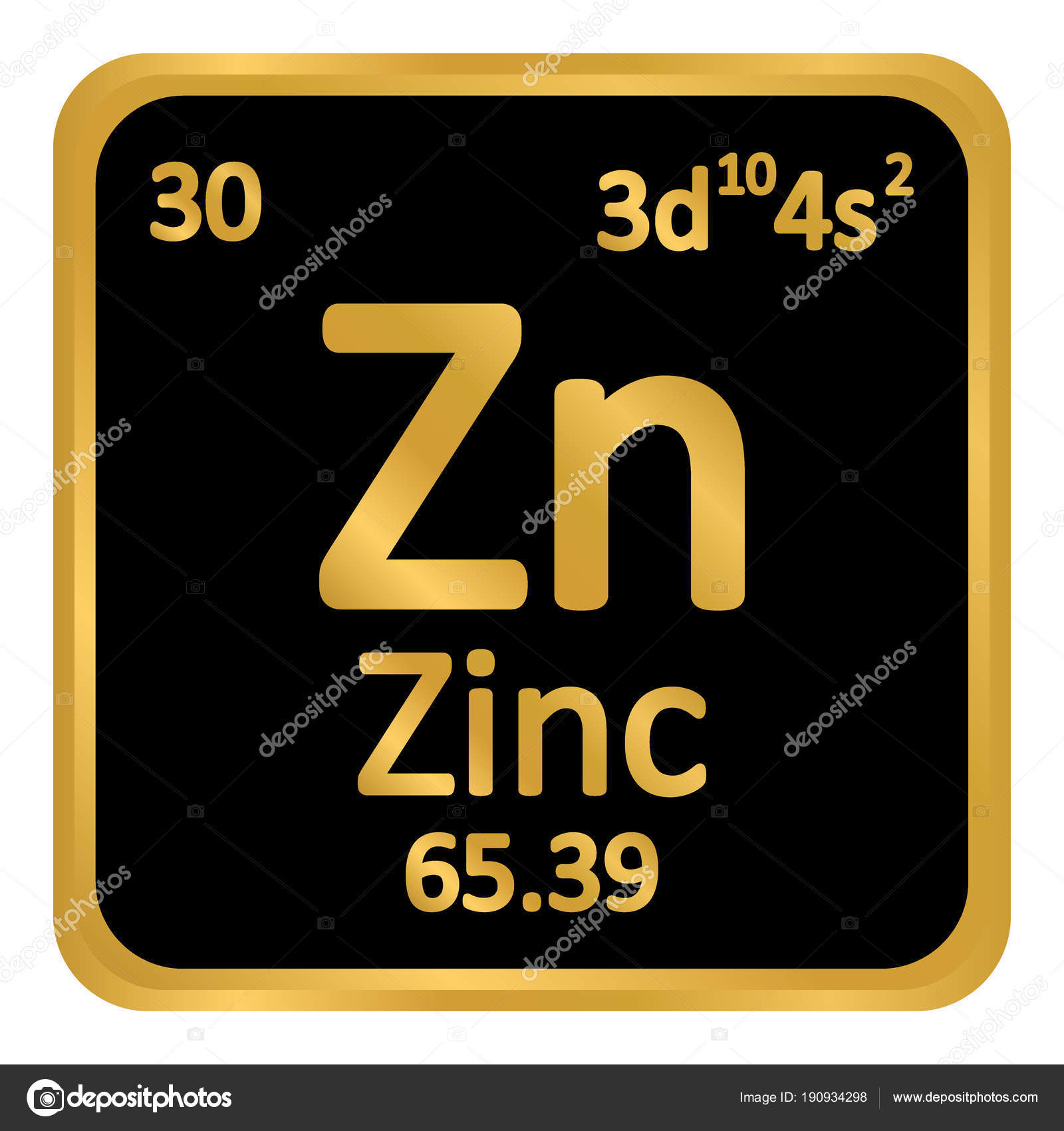 tabla periodica elemento zinc el icono sobre fondo blanco ilustracin de vector vector de konstsem - Tabla Periodica Zinc tabla periodica elemento zinc el icono sobre fondo blanco ilustracin de vector vector de konstsem - Tabla Periodica Zinc