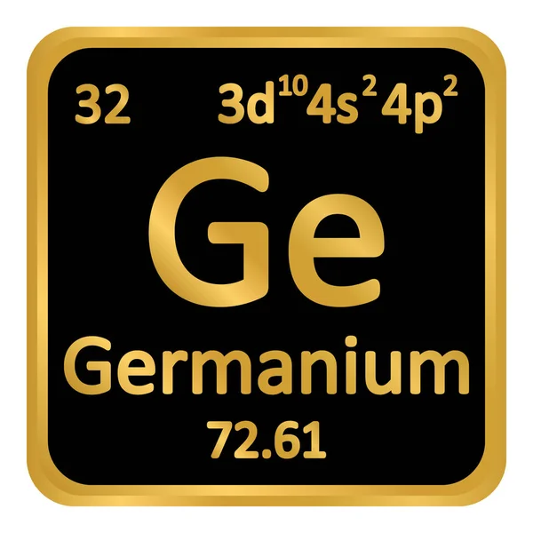 Periodic table elementu germanu ikona. — Wektor stockowy