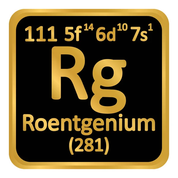 Periodic table element ikona kapsułka. — Wektor stockowy