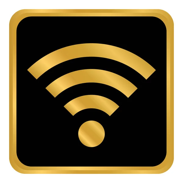 Кнопка Wi-Fi на білому . — стоковий вектор