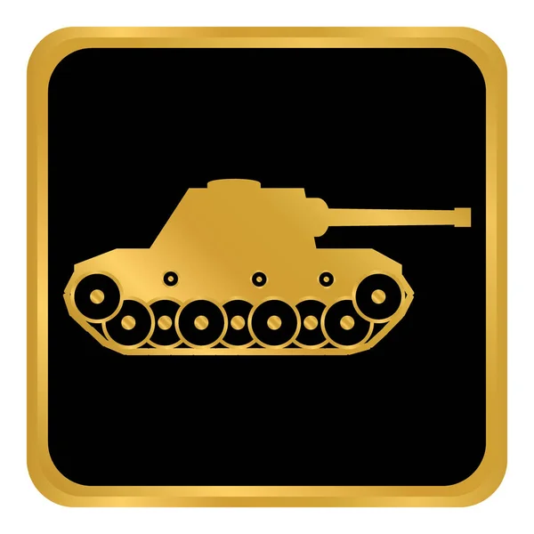 Panzer pulsante sul bianco . — Vettoriale Stock
