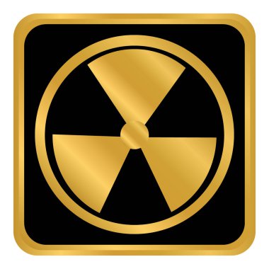 radyasyon yuvarlak düğmesi.