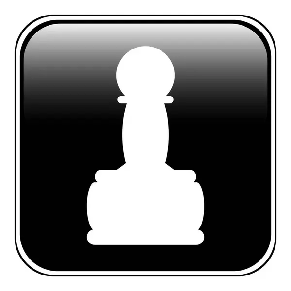 Échecs icône Pion . — Image vectorielle