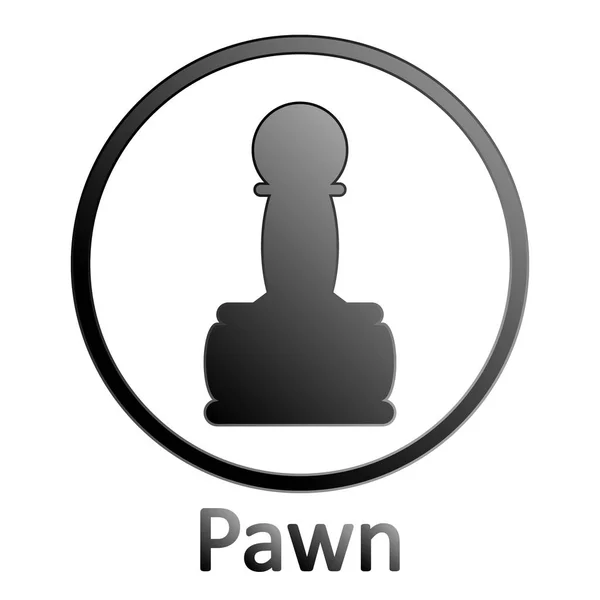 Chess pawn icon. — Stock Vector