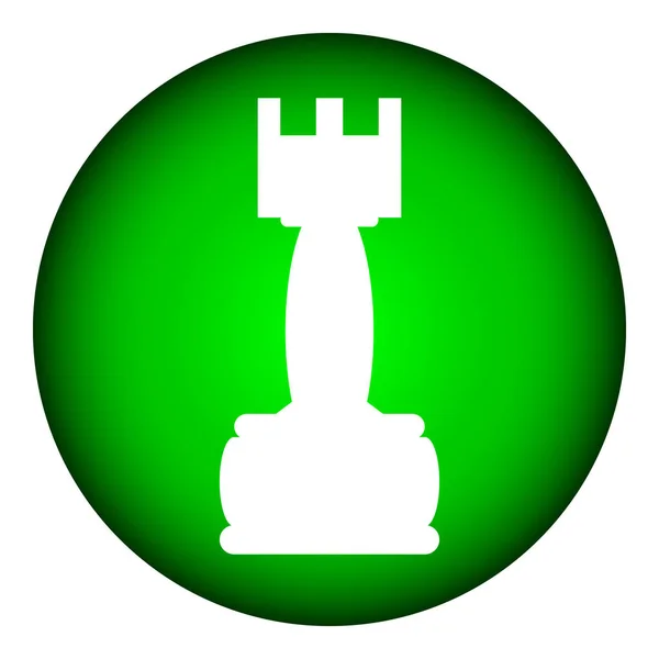 Chess rook icon. — Stock Vector