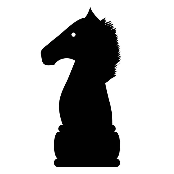 Ícone de elefante de xadrez . — Vetor de Stock