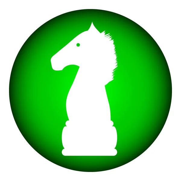 Ícone de elefante de xadrez . — Vetor de Stock
