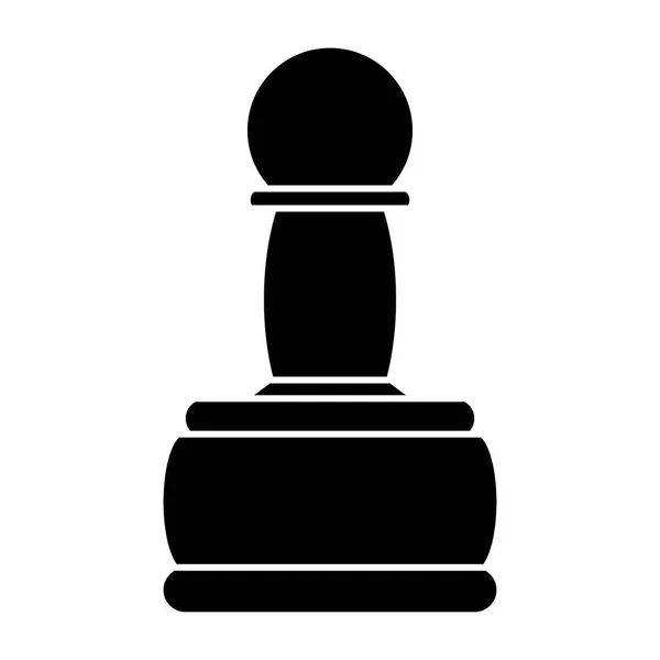 Šachový pěšec ikonu. — Stockový vektor