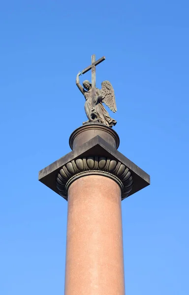 Alexander Column on blue sky background. — Stock Photo, Image
