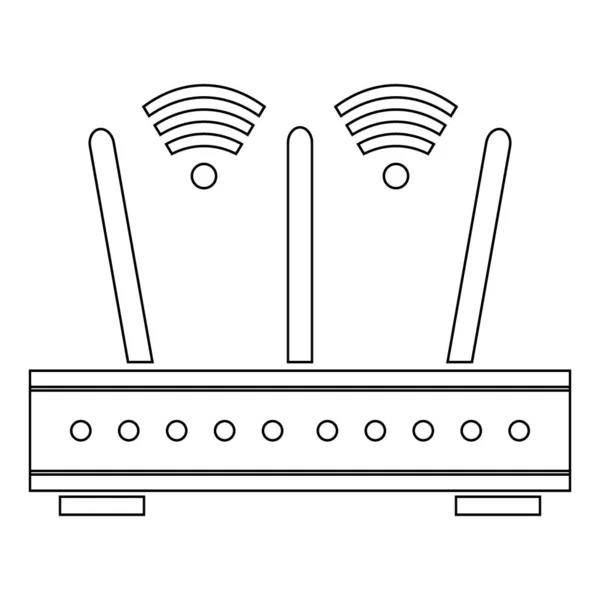 Ícone do roteador em branco . —  Vetores de Stock