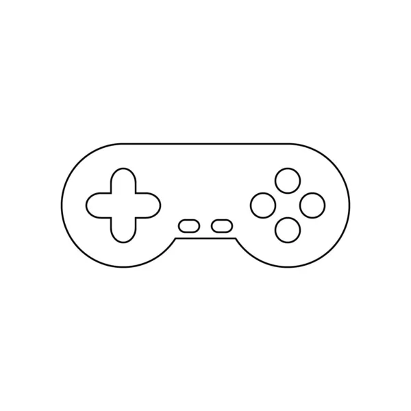 Ícone de console de jogo no branco . —  Vetores de Stock