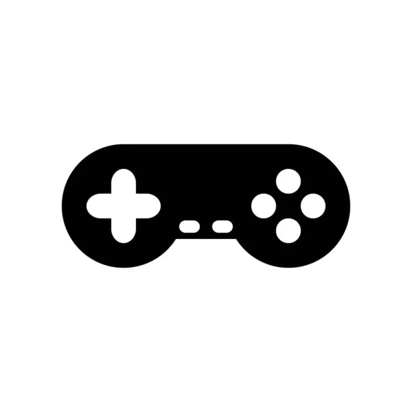 Icono de consola de juegos en blanco . — Vector de stock