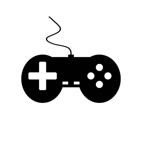 Icona console di gioco su bianco . — Vettoriale Stock