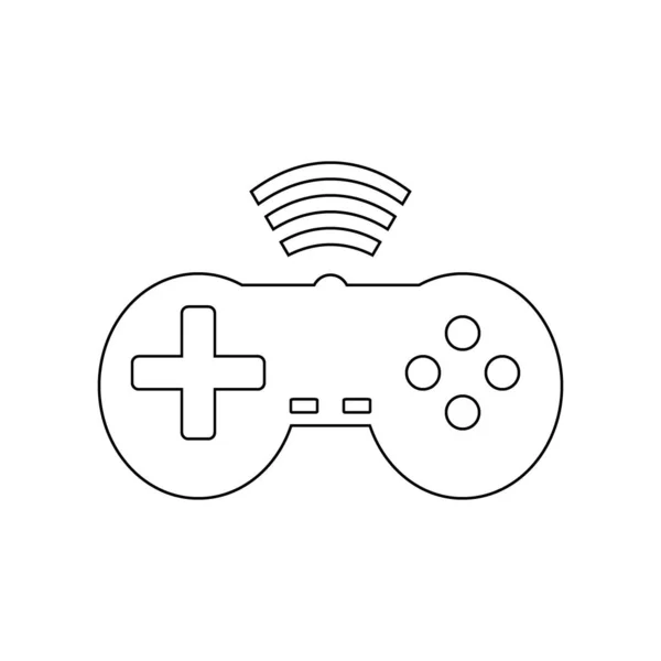 Game console icon on white. — Stock Vector