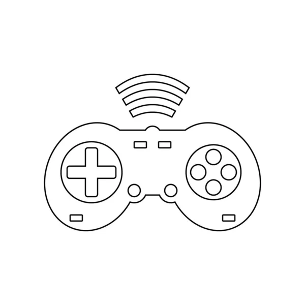 Game console icon on white. — Stock Vector