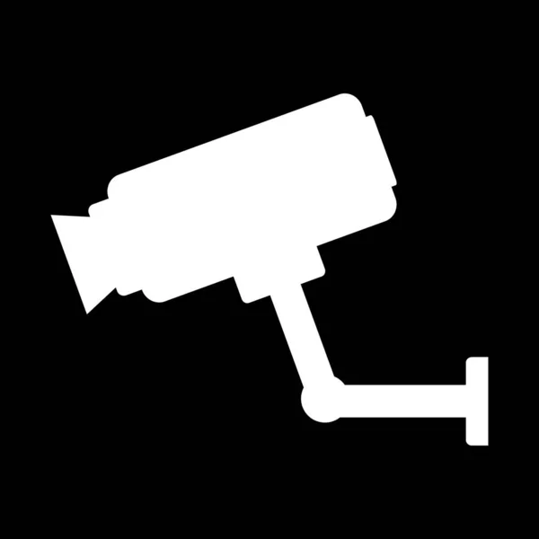 Bewakingscamera-icoon. — Stockvector
