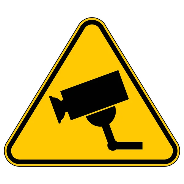 Znak ostrzegawczy aparatu nadzoru. — Wektor stockowy