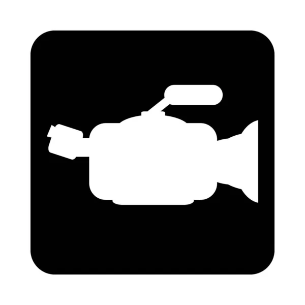 Camera pictogram teken. — Stockvector