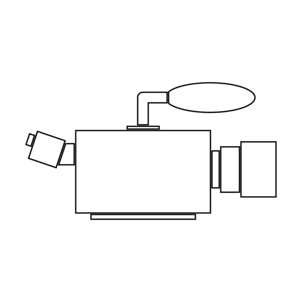 Firma icona fotocamera . — Vettoriale Stock