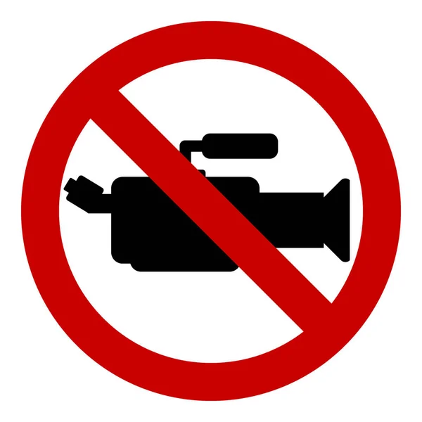 No camera sign. — Stock Vector