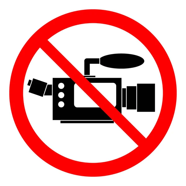 No camera sign. — Stock Vector