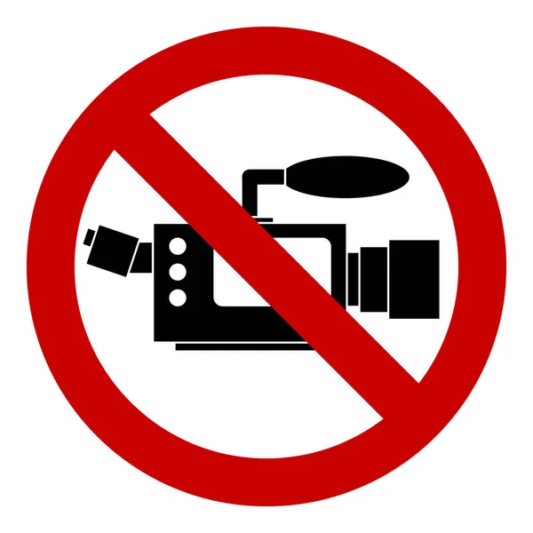 No camera sign. — Stock Vector