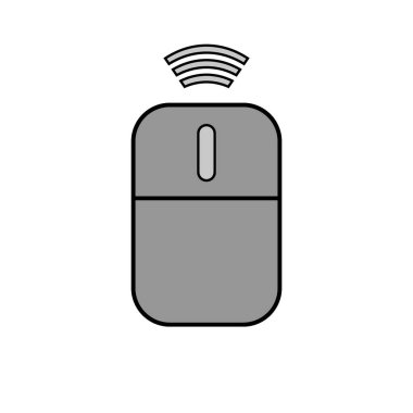 Bilgisayar kablosuz fare simgesi.